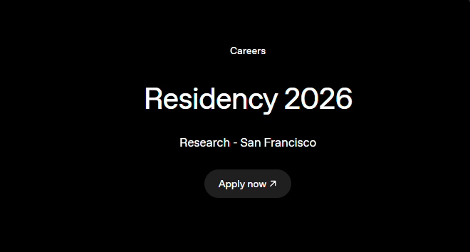 OpenAI Residency Program 2026